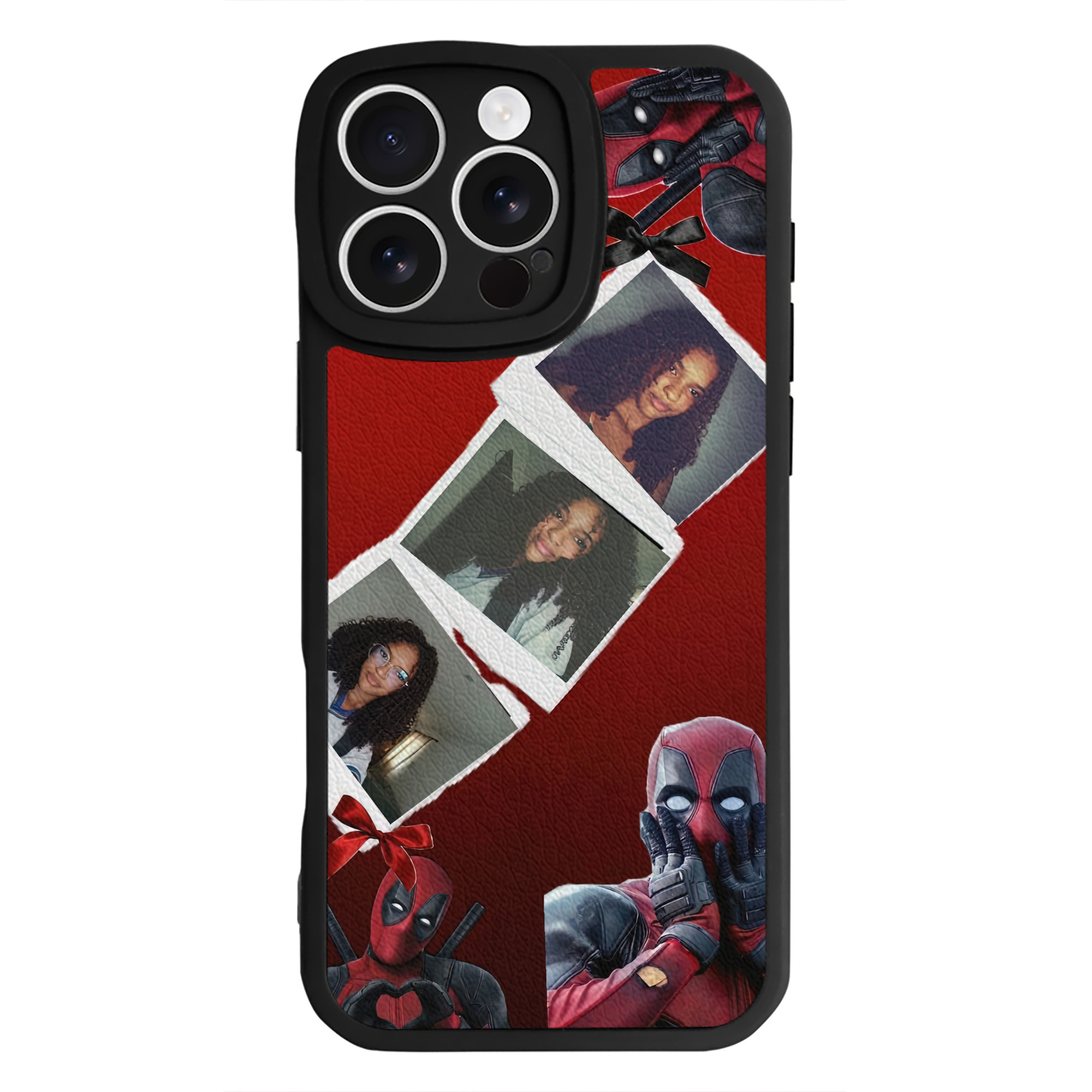 （画像用） Deadpool デッドプール 【iPhone 16シリーズ対応】シリコンスマホケース（レザー調） 材質：シリコン